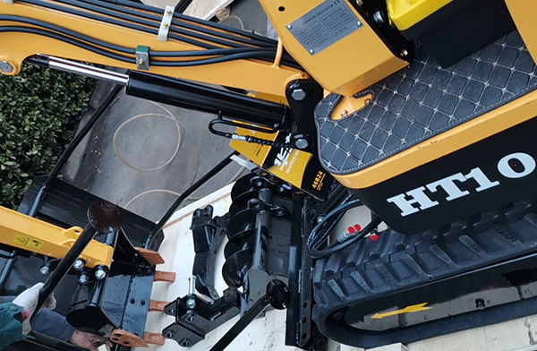 HT10 small excavator sent to Canada
