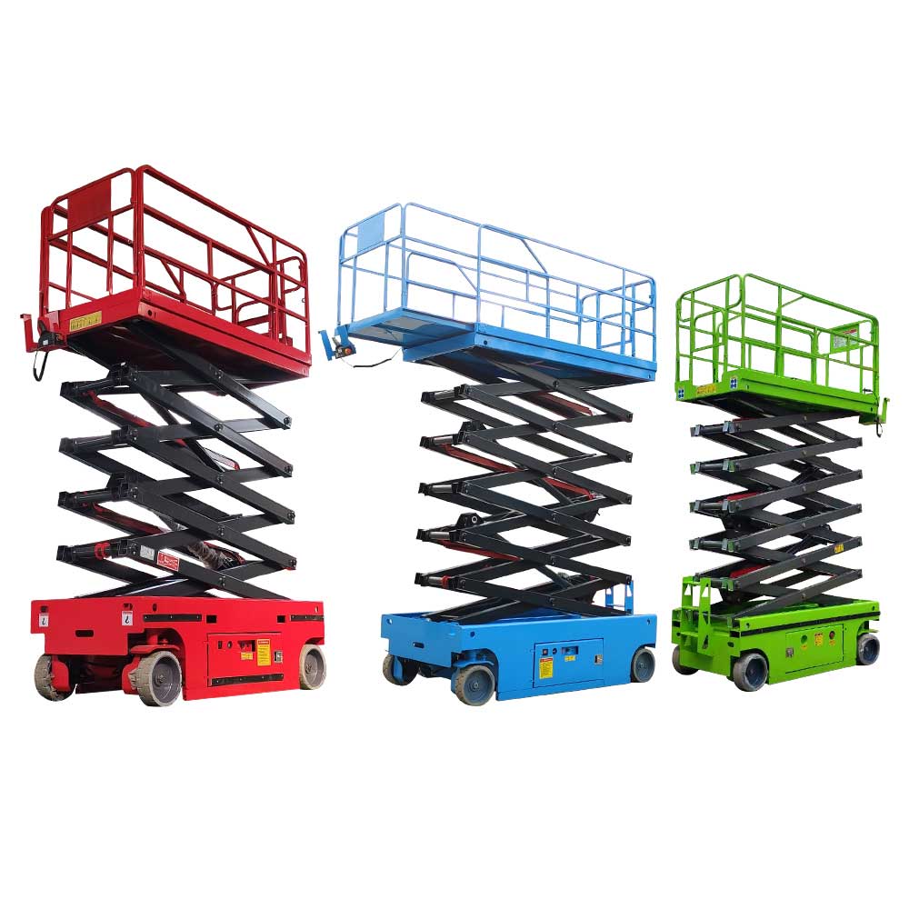 Self-propelled scissor lift platform