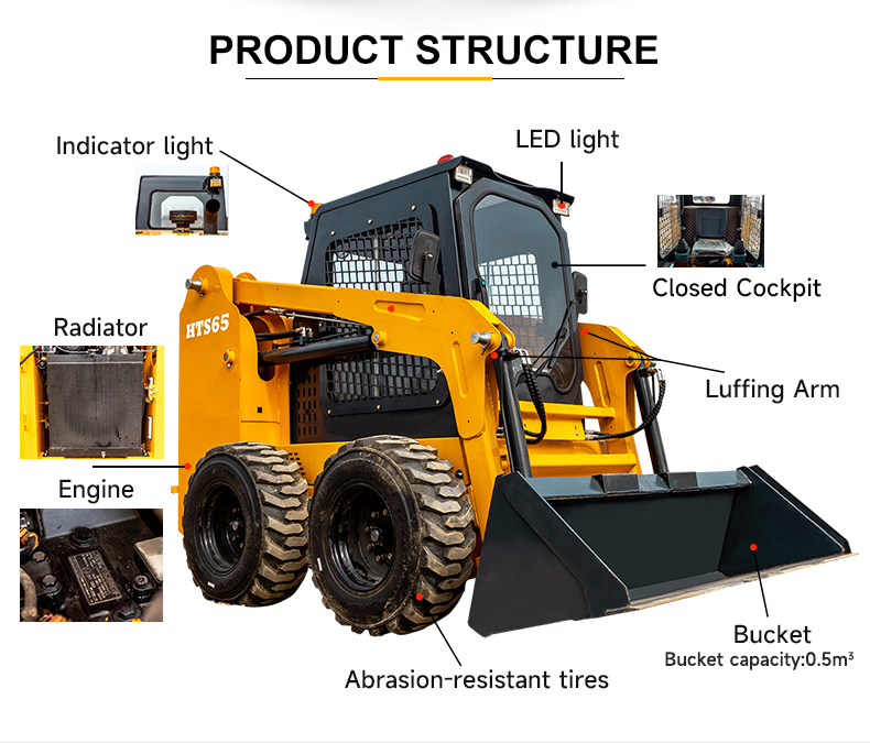 HIghtop Skid Steer Loader – Efficient, Flexible, and Durable Construction Tool