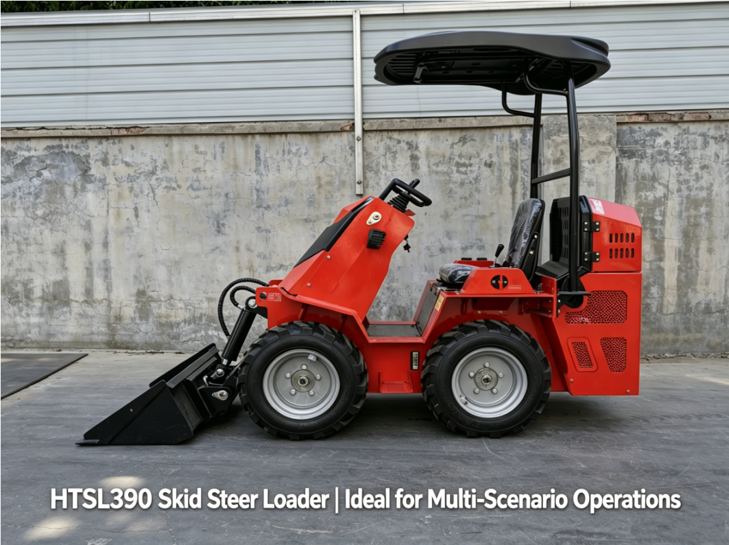 HTSL390 Skid Steer Loader – One Machine, Endless Jobs. Built for Efficiency.