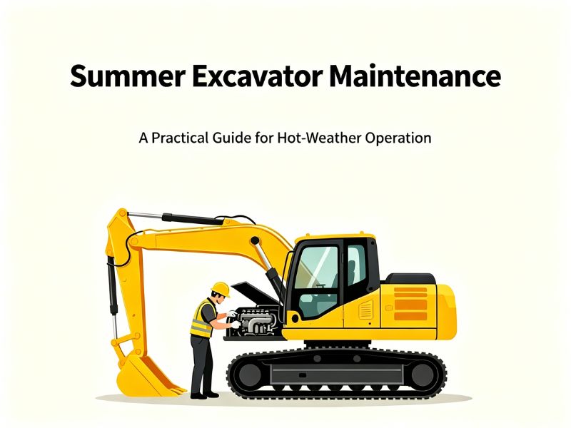 ummer Excavator Maintenance – A Practical Guide for Hot-Weather Operation